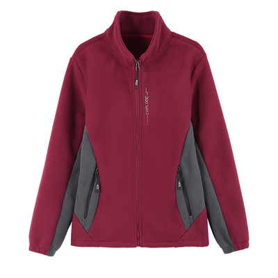 啄木鸟中老年摇粒绒抓绒外套女