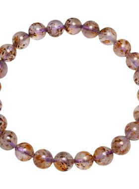 天然金钛极光23金钛发晶手链男女