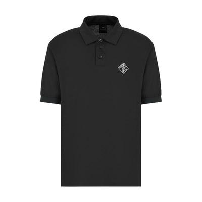 AX/阿玛尼男全棉翻领短袖Polo衫