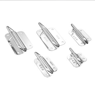 加厚不锈钢吊环拉手折叠拉手明装把手工具箱把手垃圾桶木箱小提手