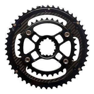 公路自行车碳纤维GXP3钉转4爪BCD110牙盘曲柄折叠自行车碳纤牙盘