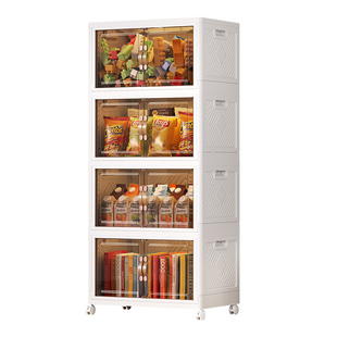 衣服收纳箱家用折叠书籍零食玩具被子整理储物盒大容量塑料床头柜