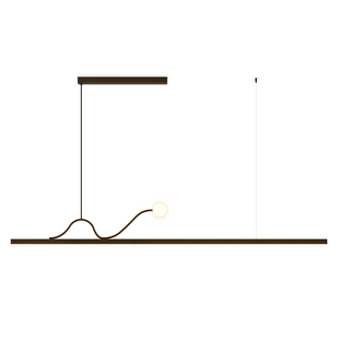 意式高级感餐厅吊灯2025新款长条餐桌led灯简约吧台茶室吊线灯具