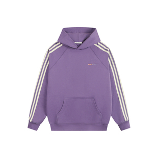 ATRY撞色织带连帽卫衣男春季新款美式复古字母重磅休闲舒适上衣女