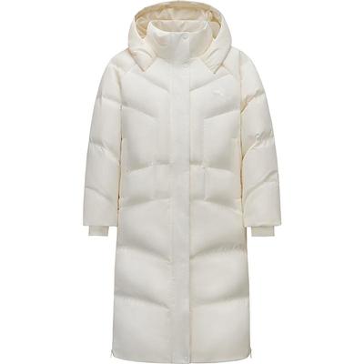 安踏六度芯羽绒服中长款连帽棉服