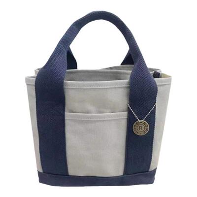 多隔层帆布通勤妈咪小拎包