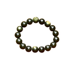 紫润轩新疆和田玉青玉籽料黄皮圆珠手串12MM黑青哑光高油收藏级