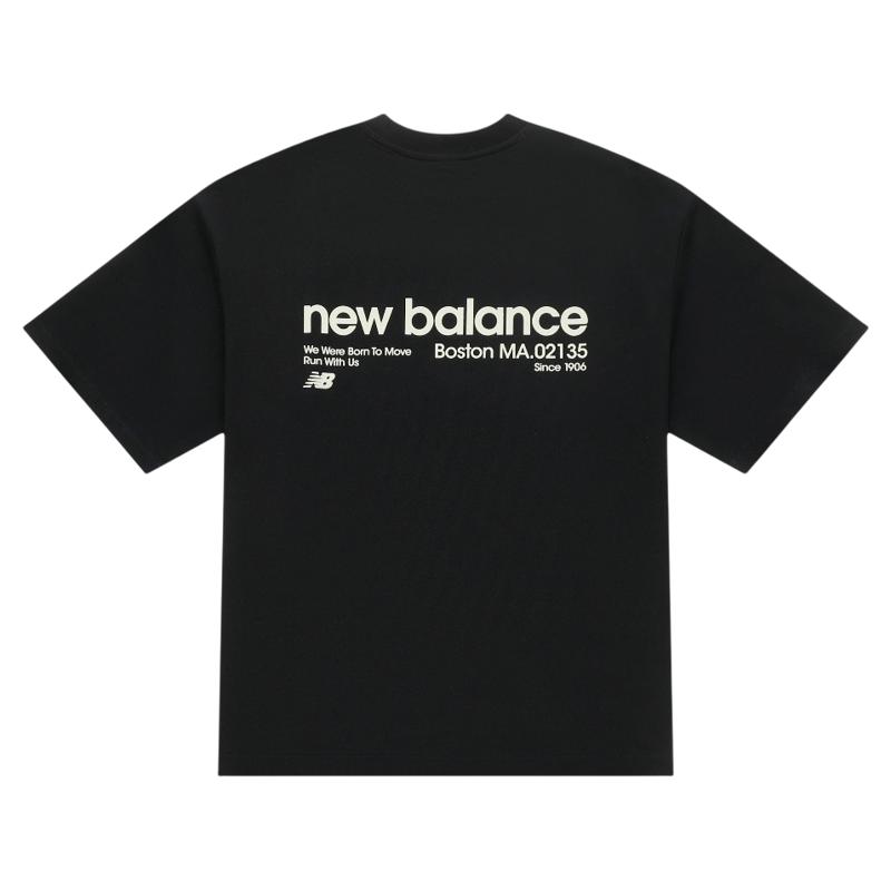 NewBalance美式复古字母印花T恤