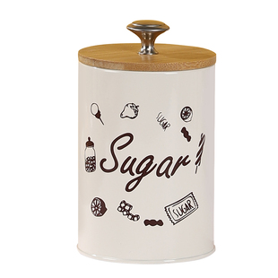 复古风带盖铁罐零食糖果盒密封防潮茶叶咖啡储物罐厨房杂物收纳盒
