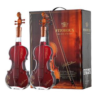 【自营】法国进口红酒15度AOP小提琴干红葡萄酒西拉正品2支礼盒装