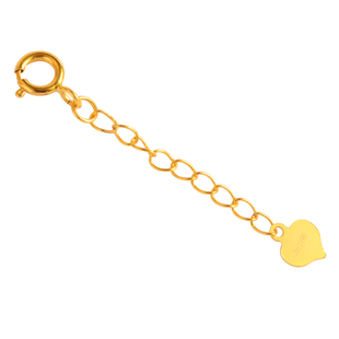 18k金黄金项链延长链珍珠diy配件加粗au750可调节手链女加长链尾