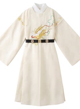 唐制圆领袍唐朝男童汉服李白官服