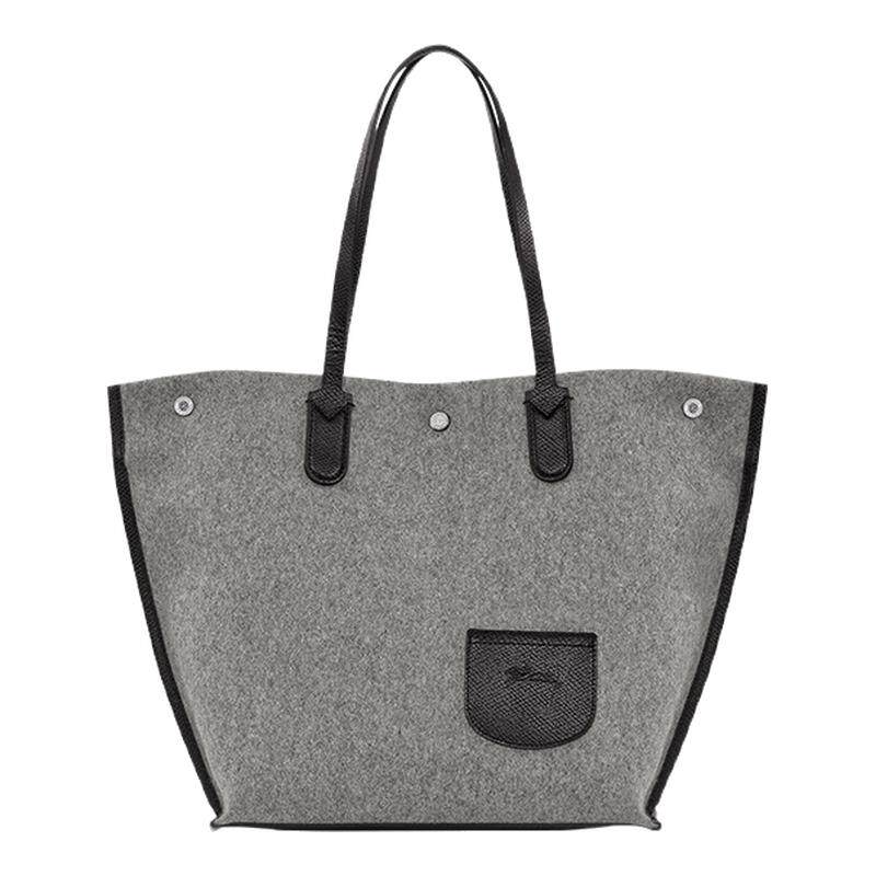 LONGCHAMP/珑骧ESSENTIAL L 号购物袋绒面托特电脑包10090HBL