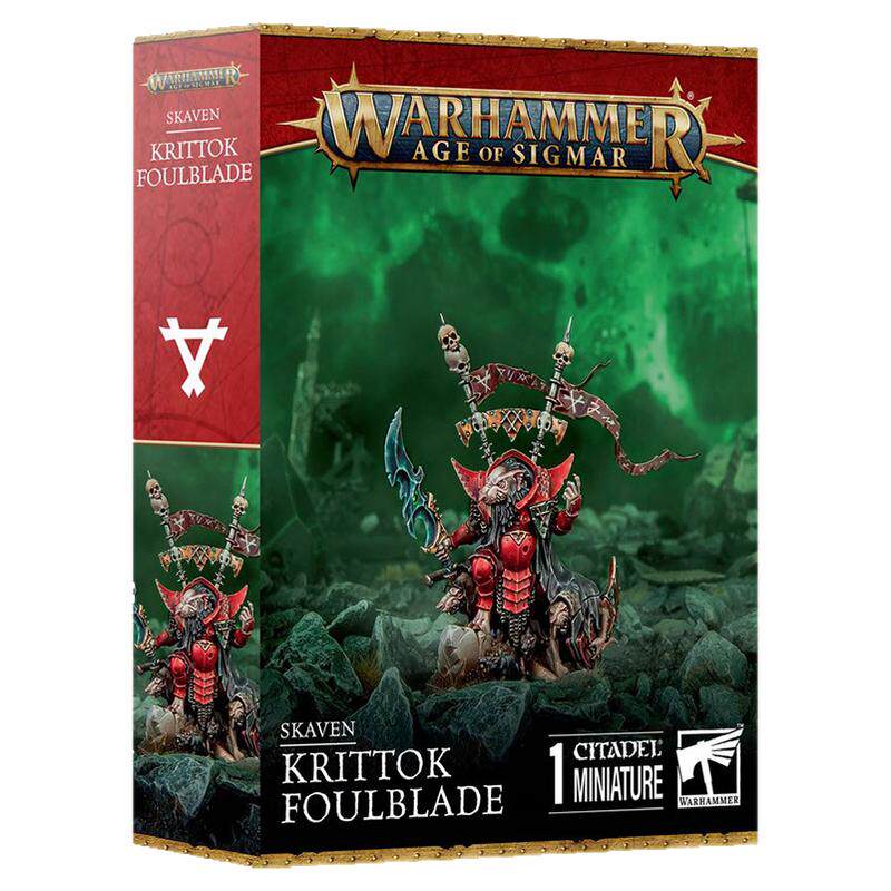 战锤AOS 90-49 斯卡文鼠奇 力托克秽刃 SKAVEN KRITTOK FOULBLADE