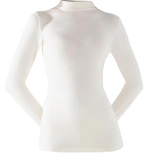 莫代尔时尚半高领保暖内衣女修身打底衫超薄发热中领秋衣女上衣冬