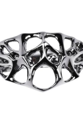 sdeer个性抽象镂空戒指