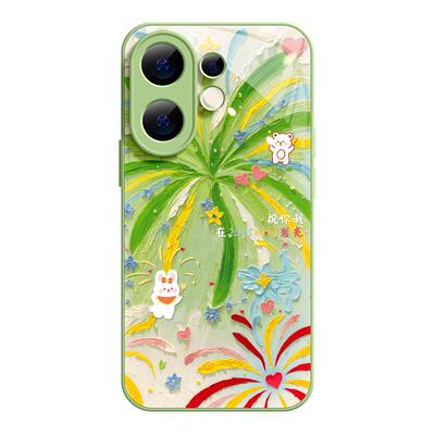 适用vivos30手机壳s30promini新款s30镜头vivo系列s30pro玻璃s20新品s19高级感s18外壳s16女款s15油画s12烟花