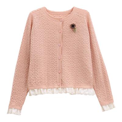 芭依璐毛衣针织衫2026春装新款开衫长袖韩版显瘦上衣羊毛衫外套女