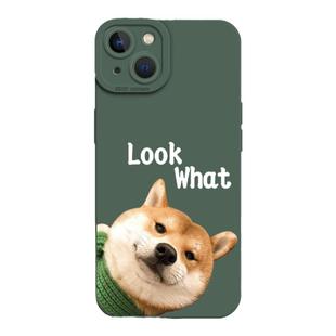 可爱柴犬手机壳适用苹果17promax新款iPhone16小狗13mini绿色15情侣14可爱8plus狗狗7p液态硅胶12/11男xr女xs