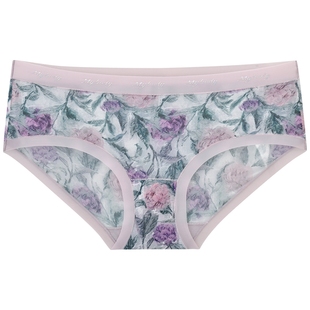 3件129|商场同款MYBODY25新款时尚字母烫印印花包臀抗菌女士内裤