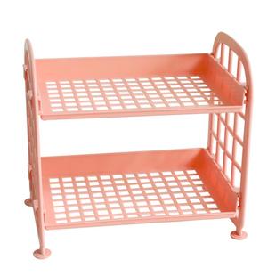 ins双层桌面置物架收纳盒化妆品学生宿舍神器办公室书桌上收纳架