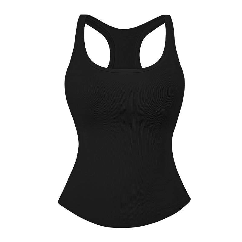 MUSEONLY/暮色盎然带胸垫无袖挂脖背心吊带上衣女运动内搭免穿bra