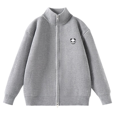 粗针立领毛衣Hipanda针织开衫