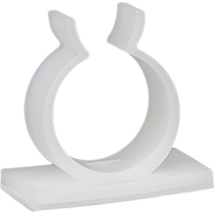 Q型粘贴式理线夹尼龙管夹电线布线收纳免钉束线卡扣免打孔固定器