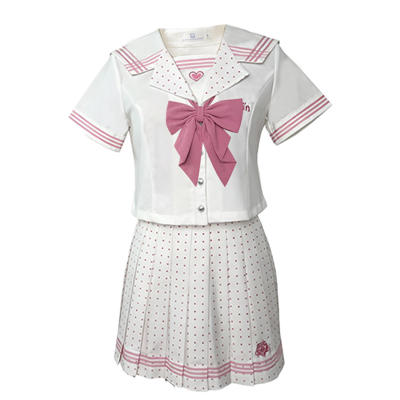心动来信JK水手服套装波点百褶裙