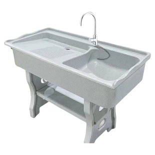 洗衣池石英石阳台洗衣盆一体成型水池户外庭院水槽台盆拖把池移动