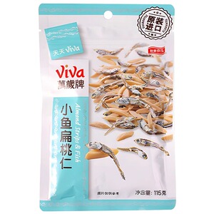 万岁牌小鱼干扁桃仁杏仁即食孕妇
