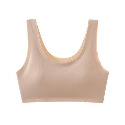 少女发育期隐形内衣小学12儿童背心初中生大童薄款粉底液无痕文胸