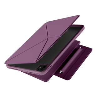 Air7保护套iPadpro双面夹带边框air6全包边5防撞4苹果iPad11保护壳10代平板k折旋转支架12.9磁吸可拆卸笔袋