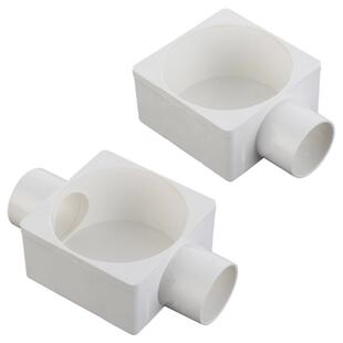 40/50管用pvc地漏预埋盒阳台厨房卫生间洗手池下水管地漏预埋底盒