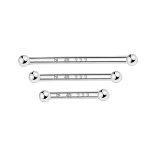 999纯银小耳钉养耳洞耳骨钉银豆豆睡觉免摘双头耳棒耳棍防堵针女