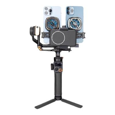 芯鲜PS21双机位移动直播稳定器系统改装双手机可拆卸散热器走播云台适用RS3大疆RS4 mini智云WB3E/WBS浩瀚MT2