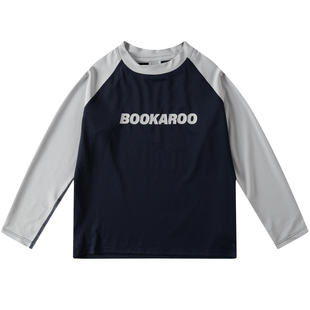 BOOKAROO山系户外防晒UPF50+速干吸湿排汗运动宝宝儿童长袖T恤