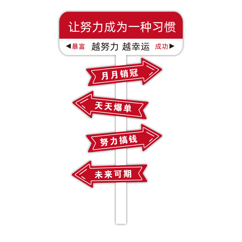 业绩销售部办公室墙面装饰员工激励标语房产中介布置公司企业文化