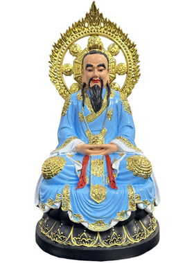 彩绘三清道祖佛像背光道德元始