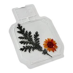 书签手工DIY瓶子干花贴透明植物标本干花便签玻璃瓶书签材料包