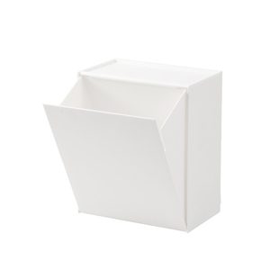 壁挂式收纳盒免打孔卫生间浴室墙上翻斗储物盒放姨妈巾纸巾整理盒