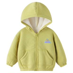 男童外套冬季加绒宝宝上衣加厚小男孩棉衣保暖童装儿童衣服冬装F