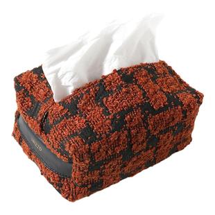 汽车纸巾盒挂式高级感抽纸车顶磁吸毛绒呢轻奢天窗吸顶车载纸抽盒