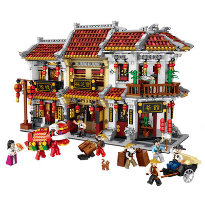 LOZ大型积木中国建筑宝芝林益智