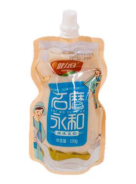 爱心牛石磨永和豆奶饮料袋装250g