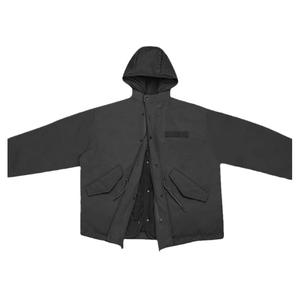 NZ简约短款棉衣连帽日系韩版oversize加厚面包服女工装风冬季外衣