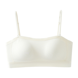 细肩带美背内衣女小胸聚拢隐形无痕抹胸内搭吊带裙专用一体式文胸