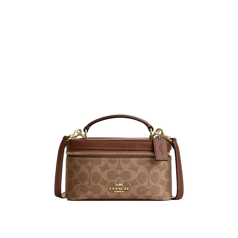 COACH/蔻驰官方 奥莱款RAINER女士单肩斜挎手提包盒子包CEO23