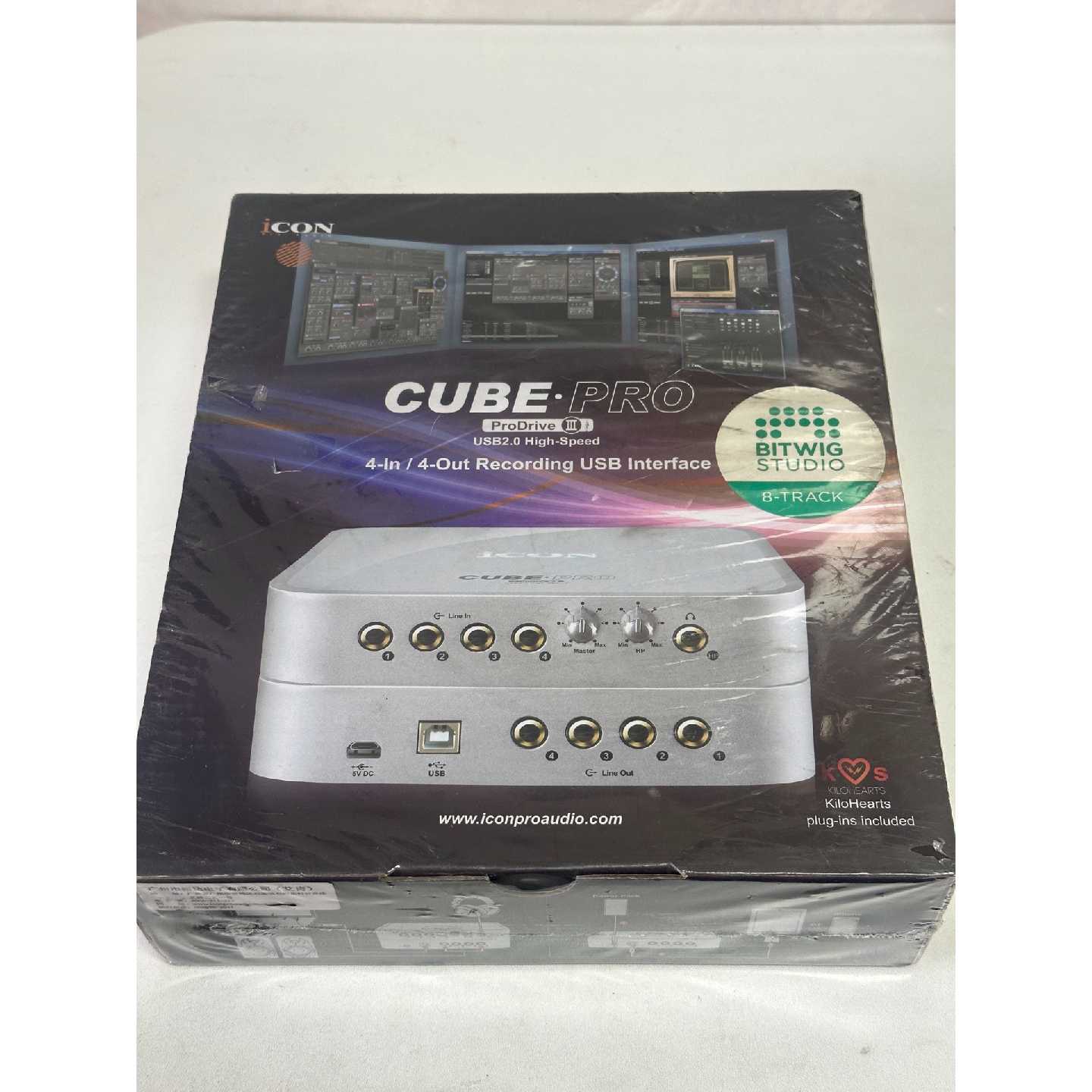 【议价-可维修】艾肯 iCON Cube Pro专业USB声卡 属于4进4出 全新