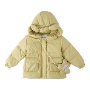 【商场同款】皇室童缘儿童羽绒服冬季新款女童连帽轻羽绒外套洋气